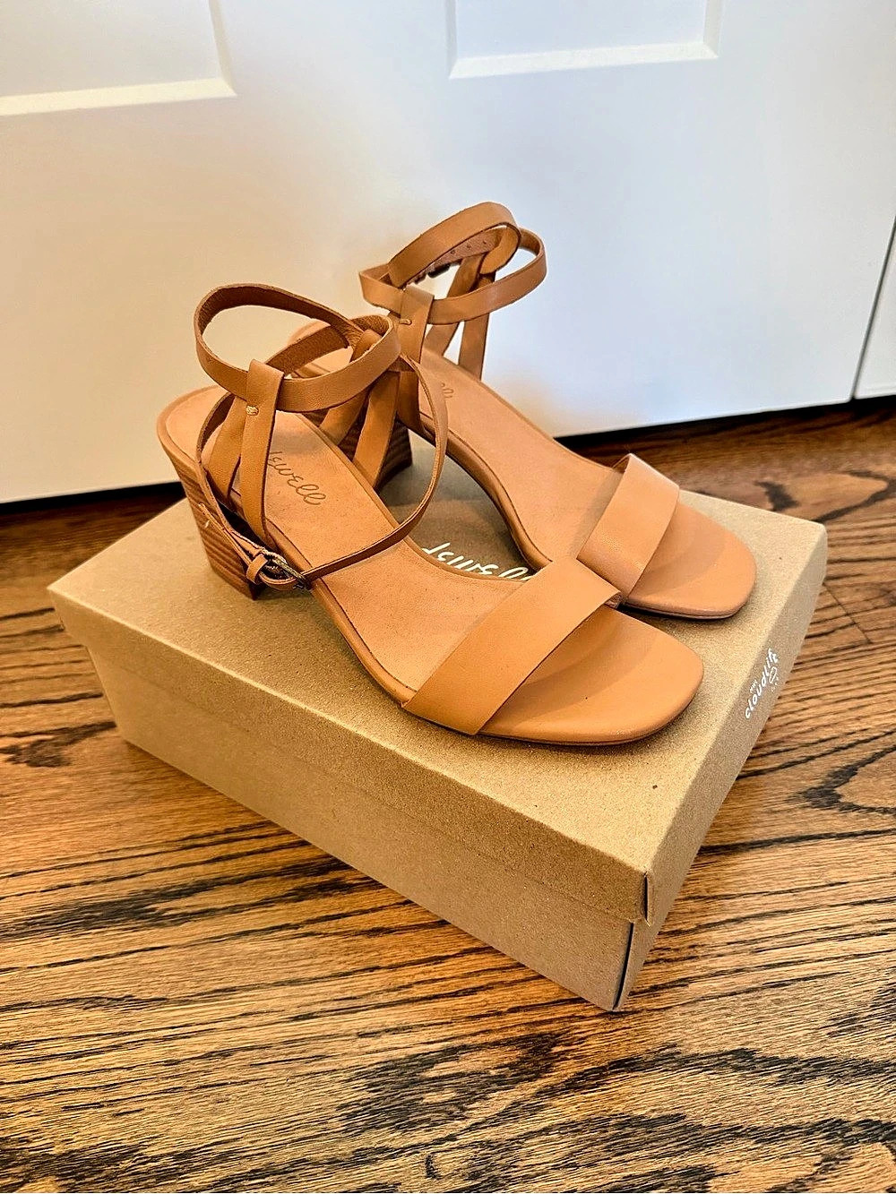 Madewell The Loli Ankle-strap Sandal in Leather Brown US 6.5